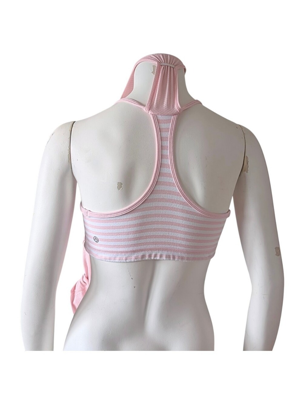 Lululemon No Limits Tank Pink Wide Hem Built-in Bra Racerback Top sz 10 - Picture 4 of 7